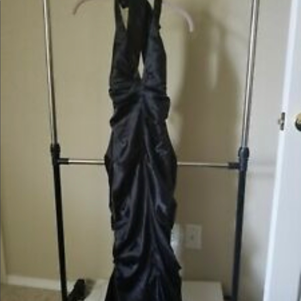 Morgan And Co Halter Mermaid Dress